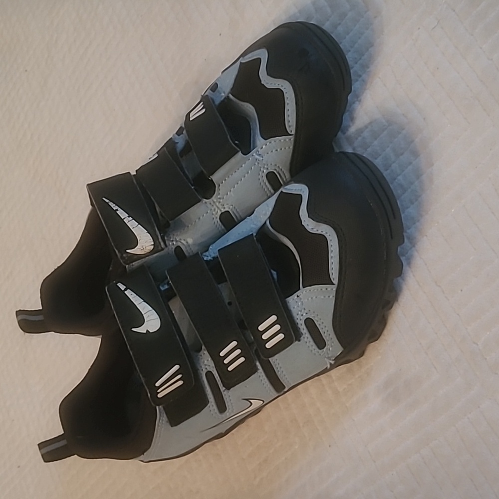 Nike Black and Gray Velcro Cycling Shoes